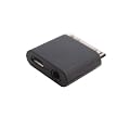Micro USB and Line Out Adapter for iPhone 4 (Fits: iPhone 4S, iPhone 4, iPhone 3GS, iPhone 3G, iPad, iPod, iPod Touch, iPad, iPod Photo, iPod Classic, iPod Nano)