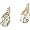 Fabulous! Pair 14k White-gold or Yellow 3 CT TW Created Moissanite Earrings