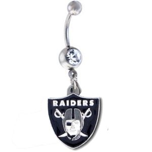 Oakland Raiders NFL Sexy Belly Navel Ring