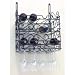 12 Bottle Wall Wine Rack (Black) (16H x 18W x 14D)