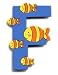 Wooden Fish Letter F Magnet by The Toy Workshop