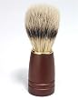 Kingsley Bristle Shave Brush Dark Wood Handle