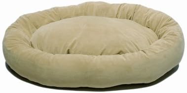 Microfiber Bagel Dog Pillow Size: Small (22" L x 18" W), Color: Sage