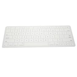 White Silicone Keyboard Cover compatible with Apple&reg; MacBookTM/MacBook ProTM