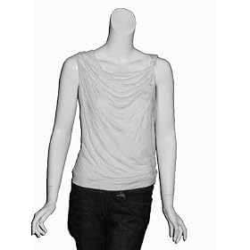 TOM K NGUYEN White Double Layer Tank Top