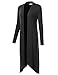 JJ Perfection Women's Open Front Long Coattail Classic Cardigan