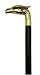 Walking cane-Eagle Head walnut shaft. This walking stick cane is a unisex walking cane. This walking aid has a eagle head solid brass handle. This wooden cane has walnut color and 36 inches long shaft. This walking aid has a weight capacity of 250 pounds.