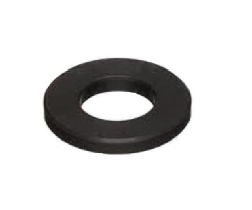 Nylon 6/6 Flat Washer, Plain Finish, Black, #8 Hole Size, 0.17