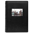 2-Pack Bonded Leather Photo Album Holds 300 Photos Each - Black