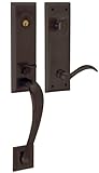 Baldwin 85352.112.RENT Cody 3/4-Inch Escutcheon Handleset Emergency Egress with Beavertail Lever, Ve
