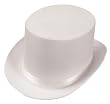 White Satin Top Hat - Adult Std.
