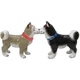 Kissing Siberian Huskies Magnetic Shaker Set Kissing Siberian Huskies Magnetic Shaker Set