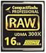 Hoodman RAW 16 GB, 300x High Speed UDMA Compact Flash Memory Card, Supports up to 45MB per-second Transfers