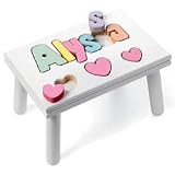 Personalized Heart Puzzle Stool