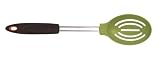 Mario Batali The Italian Kitchen Collection Soft Grip Slotted Spoon, Pesto