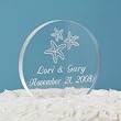 Beach Wedding Acrylic Round Cake Topper