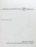 1989 Cadillac Brougham Repair Shop Manual Original
