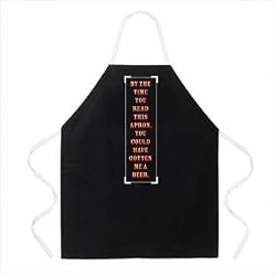 By the Time You Read This Apron - Black