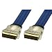 LINDY SCART Cable - Premium Gold Flat SCART Cable, 0.5m