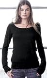 Ladies' Long Sleeve Boatneck Tee Shirt