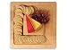 JK Adams COL-CHSE Coliseum Collections Bowl with Cheese Platform 12x12-in.