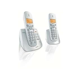 Philips CD2452S/05 Twin DECT Telephone with Digital Answerphone