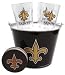 New Orleans Saints Pint and Beer Bucket Set | NFL Beer Bucket and Pint Glasses