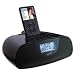 iLive iC308B Dual Alarm Projection Clock Radio with Nature Sounds and Dock for iPod (Black)