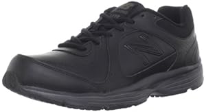 New Balance Men's MW411 Health Walking Shoe,Black,11 4E US