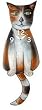 Calico Cat Clock with Moving Tail
