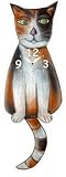 Calico Cat Clock with Moving Tail