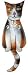 Calico Cat Clock with Moving Tail