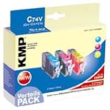 KMP C74V Tintenpatronen (ersetzt CLI-521C, CLI-521M, CLI-521Y) cyan, magenta, yellow