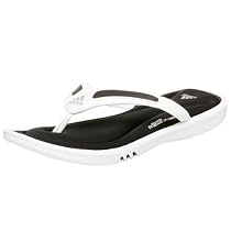 adidas Women's Koolvana Sandal,White/Black/Silver,8 M
