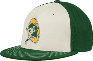 Green Bay Packers Reebok Retro Sport Throwback Flat Bill Flex Hat
