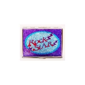 Outer Rebel Fashion Flasks and Smoking Accessories- Glitter Rock Star Stainless Steel Cigarette ID...