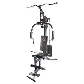 Click here to buy Cap Barbell Value Home Gym with 150 Pound Cement Weight Stack.