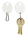 MMF Industries Snap-Hook Oval Plastic Key Tags, 100 Pack (201310006)
