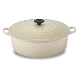 Le Creuset Enameled Cast-Iron 6-3/4-Quart Wide French Oven, Dune