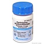 Search : Cetirizine Hydrochloride 5mg Tablets - 100 Count (Generic Zyrtec)