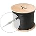 200-937BK Steren 1000FT RG6 Ul/cm Quadsld Coax Cable Blk