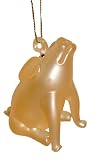 Pearlized Cute Country Pig Christmas Ornament #W20012