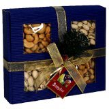 Pacific Gold Marketing Cobalt 4 Window Tray Pistachios,Cashews, Mixed Nuts, 20-Ounce Package