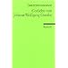 Interpretationen: Gedichte von Johann Wolfgang Goethe: (Literaturstudium)