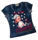 Victory Sailor Girl Patriotic Shirt w/WWII image USA Made by FlagClothes