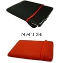 GAGS Acer Aspire One 11.6 inch Netbook Reversible Neoprene Sleeve / Case / Pouch in RED and BLACK...Water resistant...Shock Absorbing