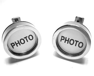 Silver Photo Picture Frame Cufflinks