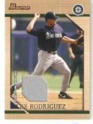 2005 Bowman A-Rod Throwback Jersey Relics #96 Alex Rodriguez 1996 - Seattle Mariners (Serial #'d to 99 - Authentic Piece of Game Used Jersey) (Baseball Cards)