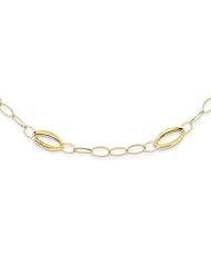 14k Yellow Gold 42in Fancy Link Oval Necklace. Metal Wt- 9.72g