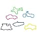 Pk/12 TRANSPORTATION Shaped Rubber Bands Bracelets 6 Styles